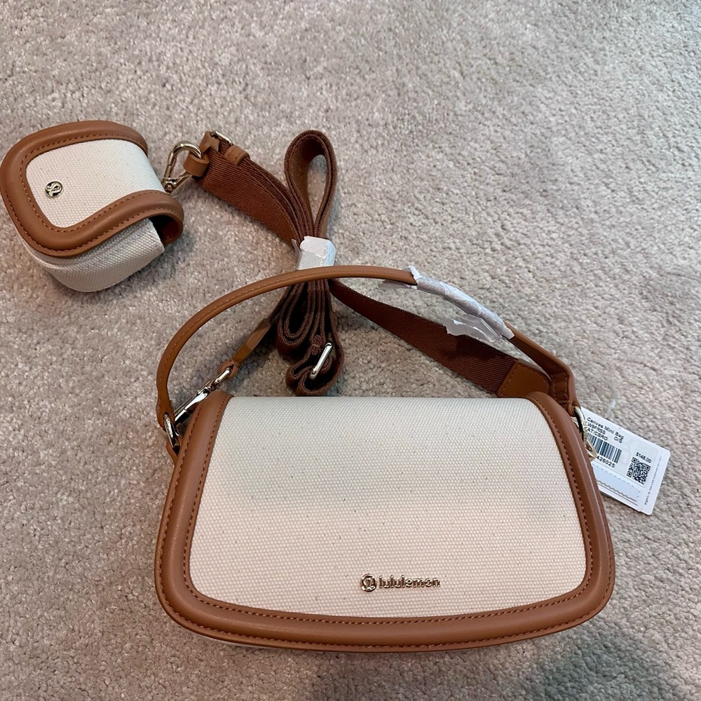 Lululemon canvas mini bag